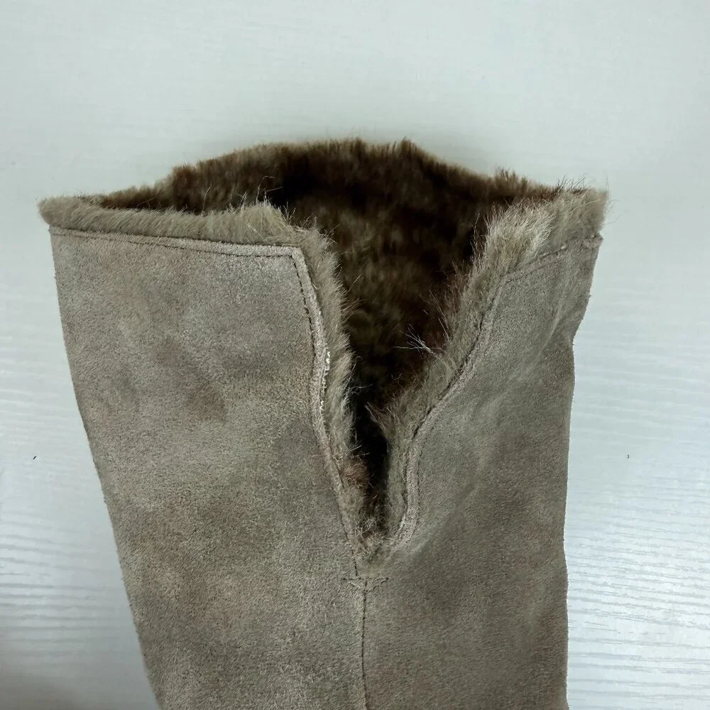 EUC Sam Edelman Orlando Suede Boots Fur Lined